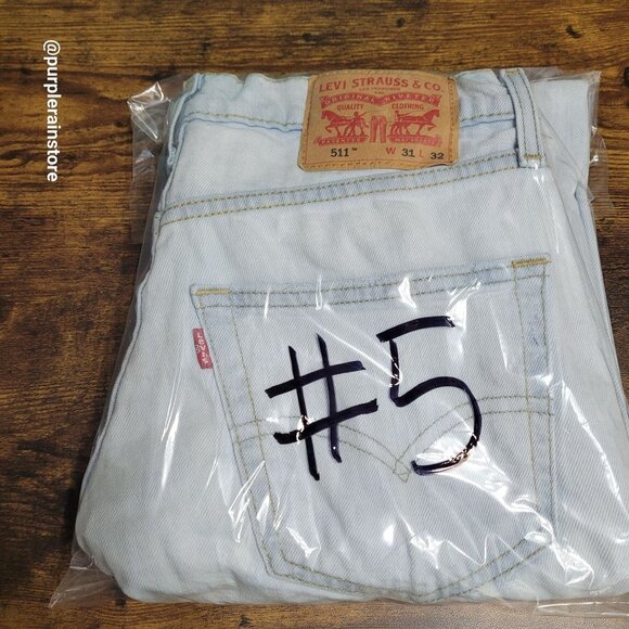 Levi's Jeans 31x32 Measures 30x31 Slim Fit 511 Light Wash Hipster Streetwear - Picture 12 of 12